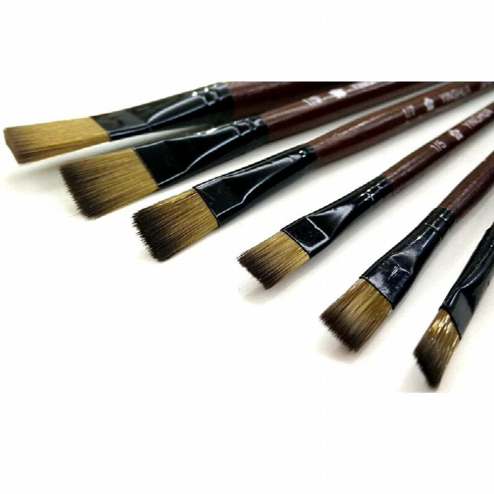 6Pcs/lot Model Coloring Pen Nylon Flat Pen Paint Hand Coloring Tool-image-OPC-PCYS78P-NEW