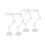 4x Base Adjustable Support for 1/144 Model 6 1