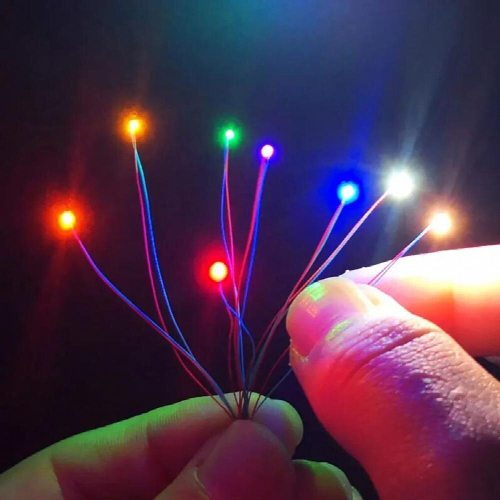 6PCS LED 1:87 HO Scale Train Light With Wire Patch for Sand Table DIY Building Model Material Scenery Layout 1