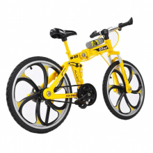 1:8 Finger Bike Folding Mountain Bike Model Bike Two Wheels Mini Mountain Bike for Children Boys Funny Toys