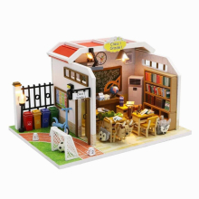 Yard DIY Dollhouse Big Classroom Building Dollhouse Kit Rumbox DIY Mini House House Construction Set
