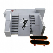 Kids Mini Scooter/Fingerboard Set Ultimate Park for Boys/Girls Birthday for Kids 6-8 for Creative Relieve Boredom