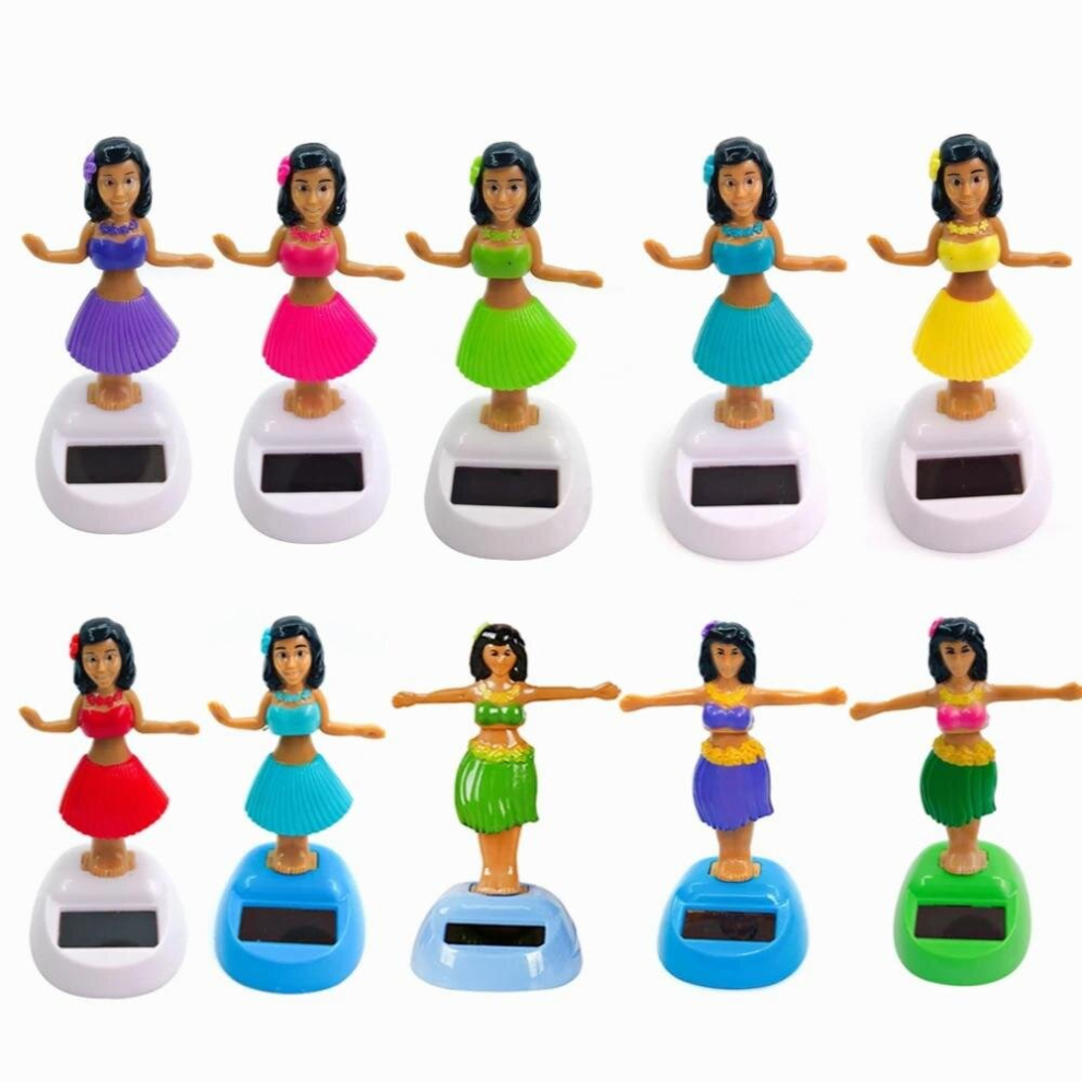 Car Decoration Dancing Doll Car Accessories Solar Power Toy Shaking Head Hawaii Swinging Animated Girl Car Ornament Car-Styling 885677765434