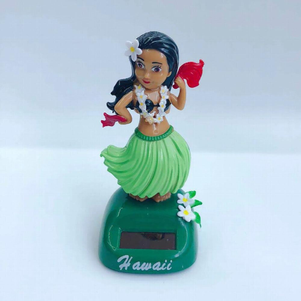 Car Decoration Dancing Doll Car Accessories Solar Power Toy Shaking Head Hawaii Swinging Animated Girl Car Ornament Car-Styling 885677763959