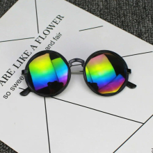 Retro Kids Sunglasses Boys Girls Round Goggle Colorful Sunglasses Frame Eyewear for Kids Novelty Toys