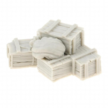 Unpainted Resin 1/35 Resin Soldier Scenario Accessories Set & Bags Full Set toy Paint the of Resin Scenario Accessories