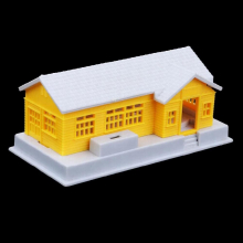 1:87 Scale Train Diorama House Villa Model for HO Gauge Sand Table Layouts