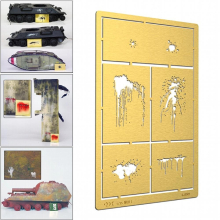 Model Craft Making Painting Tools Parts Kits Stenciling Template Painting Plate for 1/35 Model Building Supply Hobby