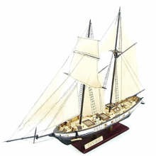 1:130 Sailing DIY Assembly Model Classical Wooden Boat Decoration Wood