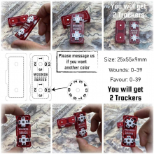 WH40K Chaos Knight Tracker Favour/Wounds Two sets