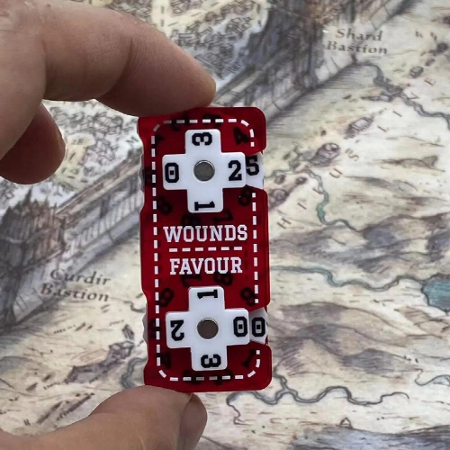 WH40K Chaos Knight Tracker Favour/Wounds Two sets 1
