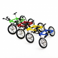4PCS Mini Alloy Bicycle Model Diecast Metal Finger Mountain Bike Folded Cycling Simulation Collection Toys For Children Adult
