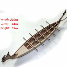 Chinese Dragon Boat Wooden Simulation Ancient Assembly Model Kits Ten Oar Speedboat Oar Speed DIY Puzzle Nautical Model