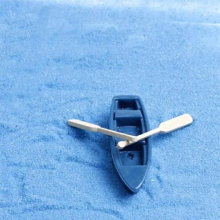 Mini Boat Model Toys For Children Paddle Model Set Wooden Kids Educational Toys 1 Set(1Pcs Boat And 2Pcs Oar)