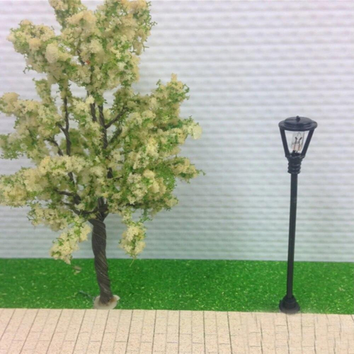 10pcs/set Model LED Street Lamp Lighting Single Head Train Layout Toys 2