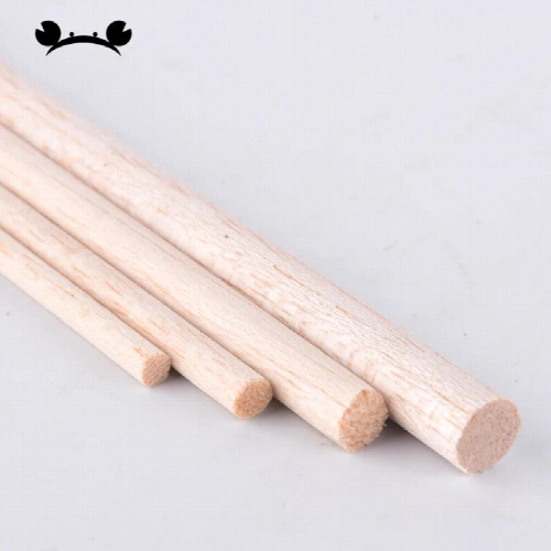 10pcs/lot 250mm long diameter of D5/D6/D8/D10mm Balsa Wood Round Sticks ...