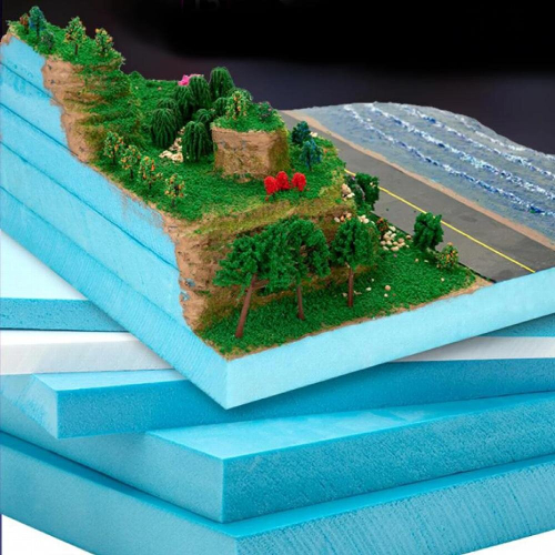 2Pcs DIY Landscape Scenery Building Polystyrene Boards Modelling Foam Plate 1