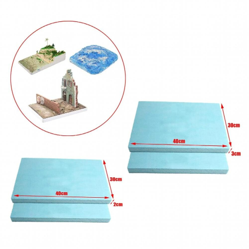 2Pcs DIY Landscape Scenery Building Polystyrene Boards Modelling Foam Plate 2