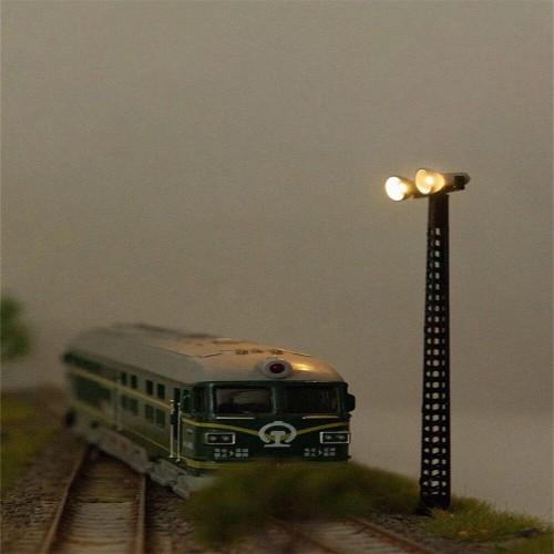 1PC 3V/12V Metal Model Railway Lights HO Scale Train Station Layout 1