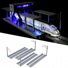 Station Platform Collection Gift Commemorate Railway Scenery Train Track Rail Model for HO Gauge Accessories Layout Landscape