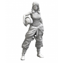 1/18 scale die cast resin doll assembly kit sci-fi female pilot 100mm needs to be assembled and unpainted