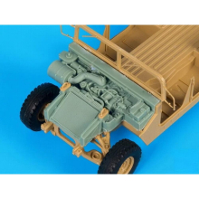 1/35 Scale Die-cast Resin Armored Car Parts Model Assembly Kit M1025 Resin Engine Modification Parts Unpainted (no Car)