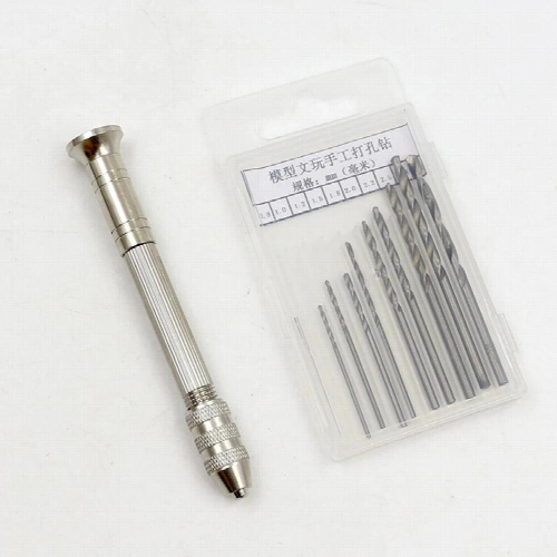 Metal Tool Product Model Mecha Drilling Hand Drill Set Hobby Cutting Tools Accessory