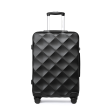 (Black, 24 Inch) 1 to 4 Pcs ABS Hard Shell Travel Suitcase with TSA Lock