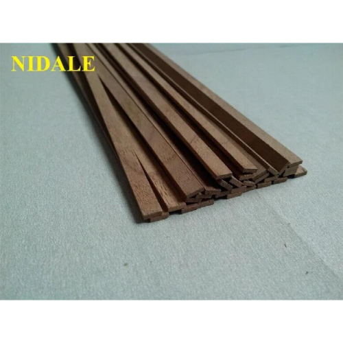 Model 1 mm thickness walnut ancient Special-purpose wood material Solid wood batten 50 pcs/lot