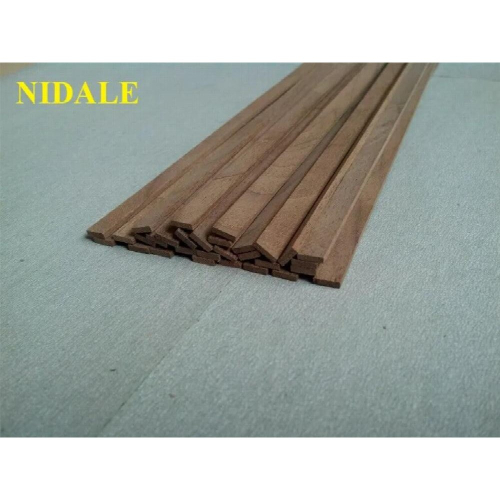 Model 1 mm thickness walnut ancient Special-purpose wood material Solid wood batten 50 pcs/lot 1