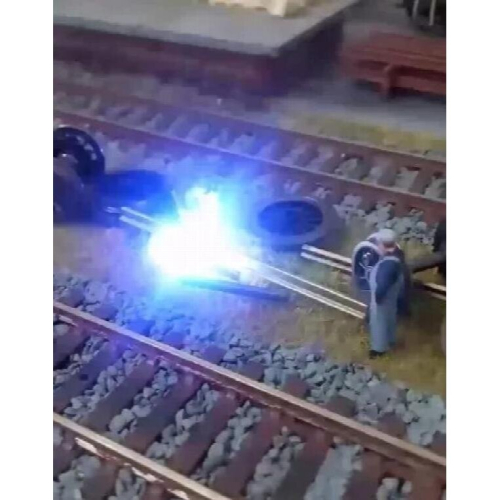 1/87 Model Train ho Scale Diy Analog Welding LED Flash Building Sand Table Model Materials 2
