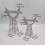 Sand Table Model High Voltage Tower Transmission Tower Cable Tower Model Plastic Barrel Tower For Ho Train Layout 2