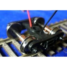 2pcs / 1/87 Model Train ho scale conductive metal wheel to wheel accessories architectural material