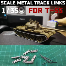 1/35 Scale Metal Track Links for T-55 Type 59 Type 69 Tank Model w/metal pin