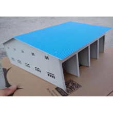 1/87 Model ho scale train garage architectural material