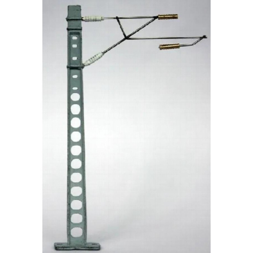6pcs / 1/87 Model Train ho scale train single column arm catenary accessories sand table trains 1