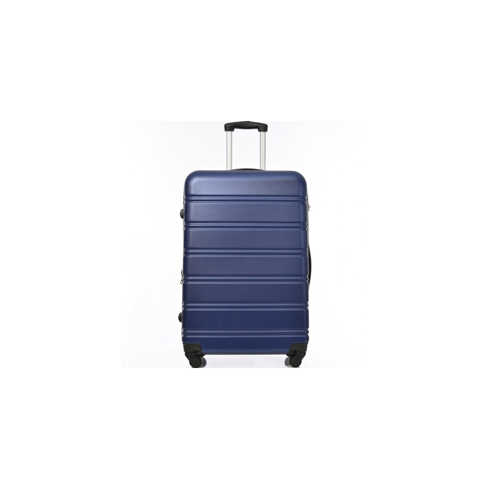 (Deep Blue) ABS Hard shell Travel Trolley 4 wheel Suitcase,28"