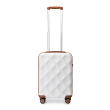 (Cream, 20 Inch) 1 to 4 Pcs ABS Hard Shell Travel Suitcase with TSA Lock
