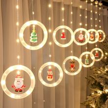 10 Tree Lights 120 LED Christmas Decorations Indoor, Battery Operated Christmas Window Lights 9.84 ft Waterproof String Light (Warm Round lamp)