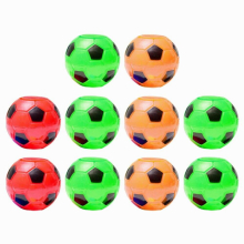 10pcs Luminous LED Light Fidget Spinner Soccer Ball Hand Top Spinners Finger Stress Relief Toys Random