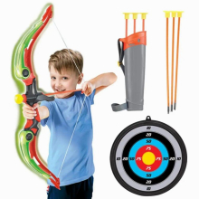 Bow And For Kids LED Light Up Archery Sets Toys Outdoor Sports Archery Bow And Toys Funny Targets Shooting Game
