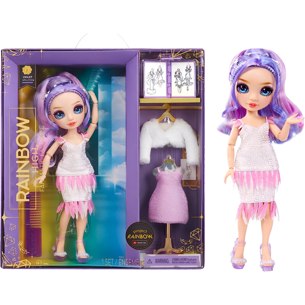 New Rainbow High Fantastic Fashion Doll - Violet (Purple