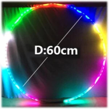 Fitness Circle Performing Arts LED Light Abdominal Fat Loss Foldable Sport Hoop Gym Fitness Equipments