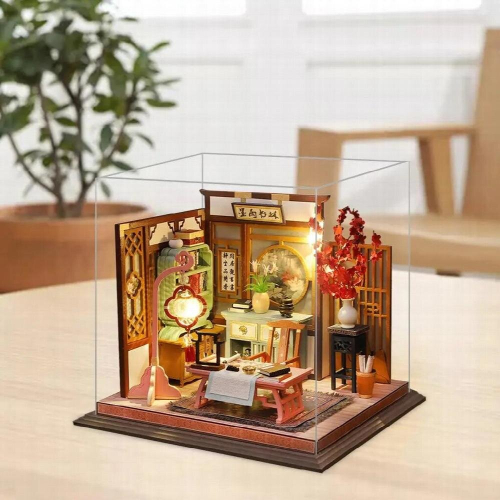 Modern Doll House LED Light Wood Creative Building 3D Puzzles 2