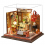 Modern Doll House LED Light Wood Creative Building 3D Puzzles 6