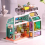 Handcraft Dollhouse LED Light Modern Conservatory Self-assembly for 2