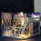 Dollhouse LED Light Case Wood Starry House 3D Puzzles 1