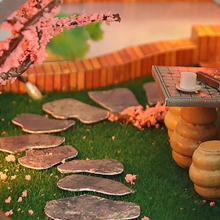 DIY Wooden Dollhouse Kit with LED Light Doll House Creative Room Idea