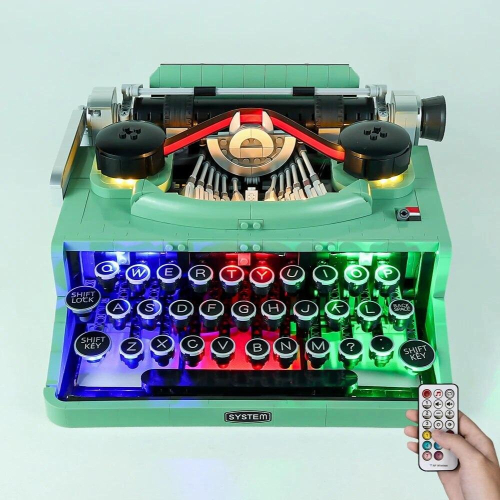 LED Light Kit For 21327 Mechanical Typewriter DIY Toys Set Not Include Bricks