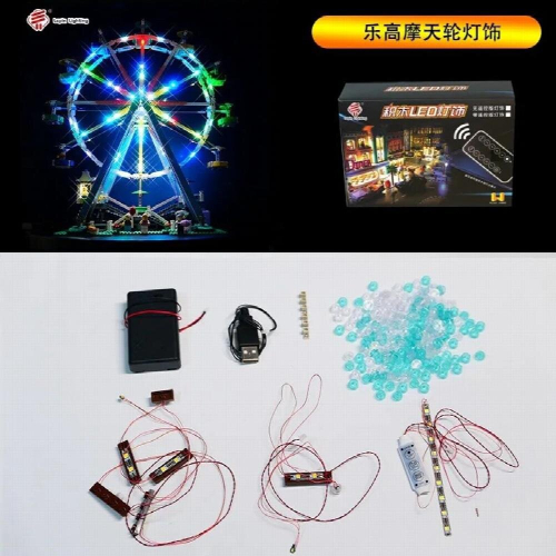 LED Light Kit For Creative Ferris Wheel 10247 (NOT Include The Model)